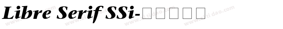 Libre Serif SSi字体转换